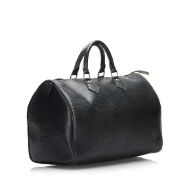 Trendy Inspired Louis Vuitton Speedy 35 Black Epi