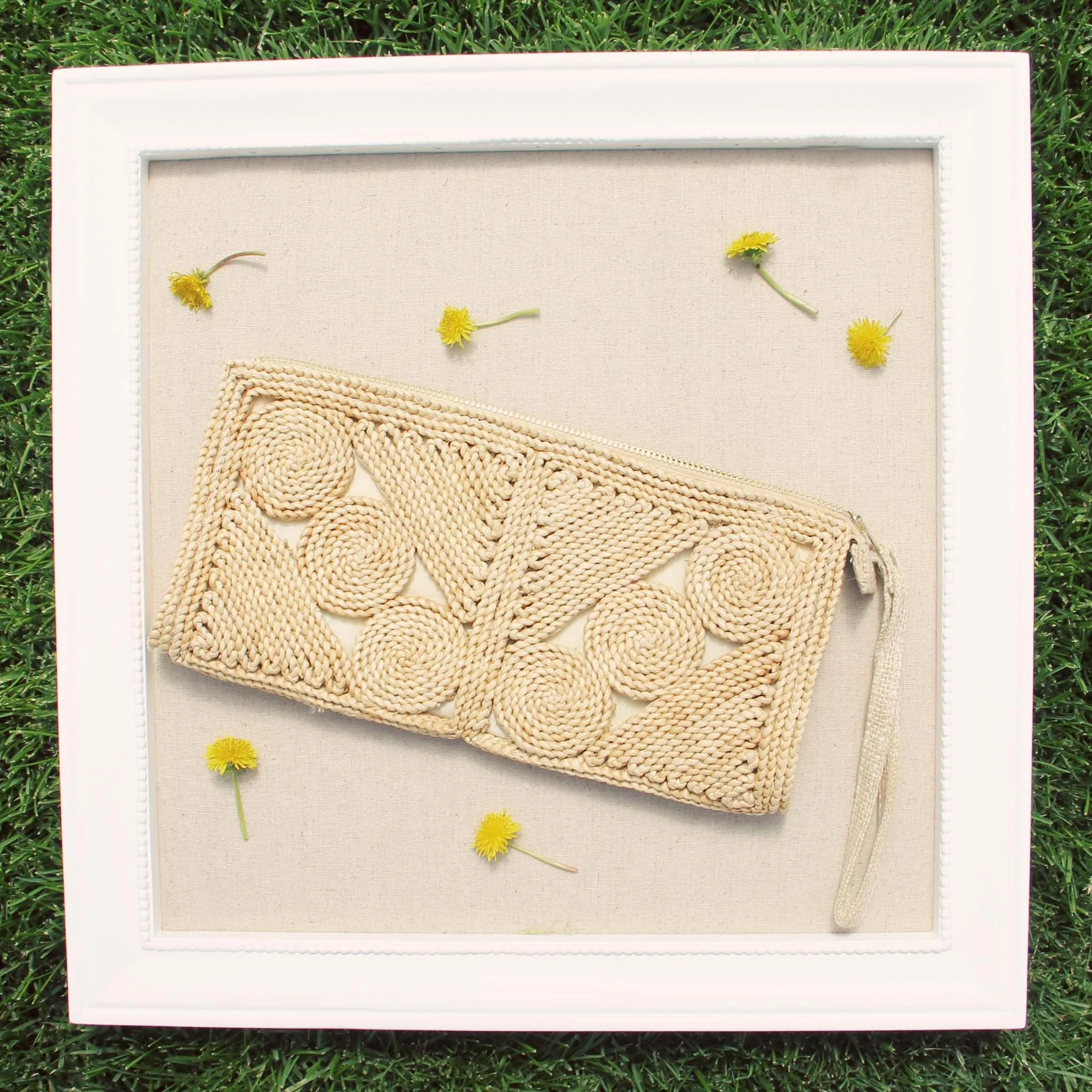 Vintage 60's Woven Clutch