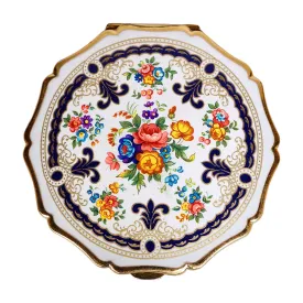 Vintage Stratton Compact Floral Design 1960s Unused