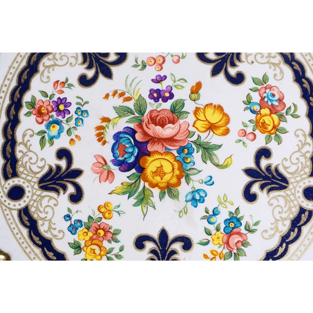 Vintage Stratton Compact Floral Design 1960s Unused