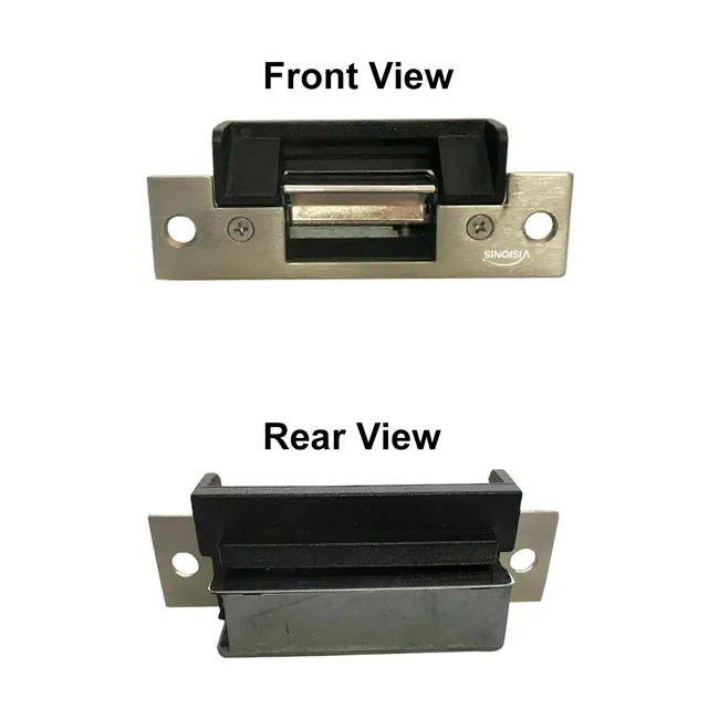 Visionis VIS-EL103-FSE - 770lbs Electric Door Strike for Wood and Metal Doors 12V Fail Secure, Normally Open with Rubber Lining