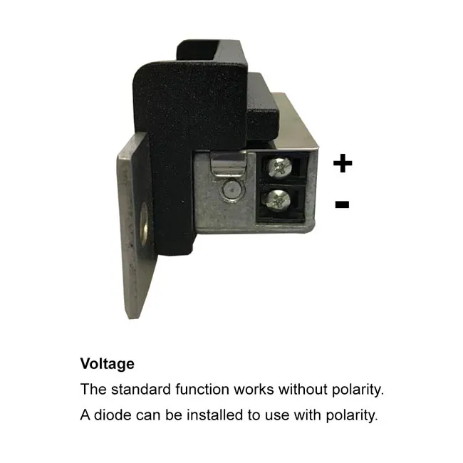 Visionis VIS-EL103-FSE - 770lbs Electric Door Strike for Wood and Metal Doors 12V Fail Secure, Normally Open with Rubber Lining