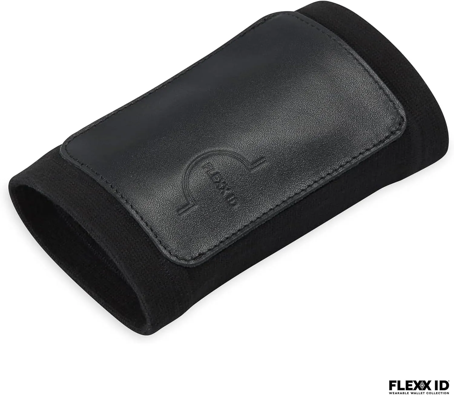 VOYAGER RFID-Blocking Armband Wallet - 4 cards slot - Water-Resistant Wrist Wallet with Zipper Pocket - Secure, Stylish, and Compact - Ideal for Travel and More - Smooth Leather (Black)