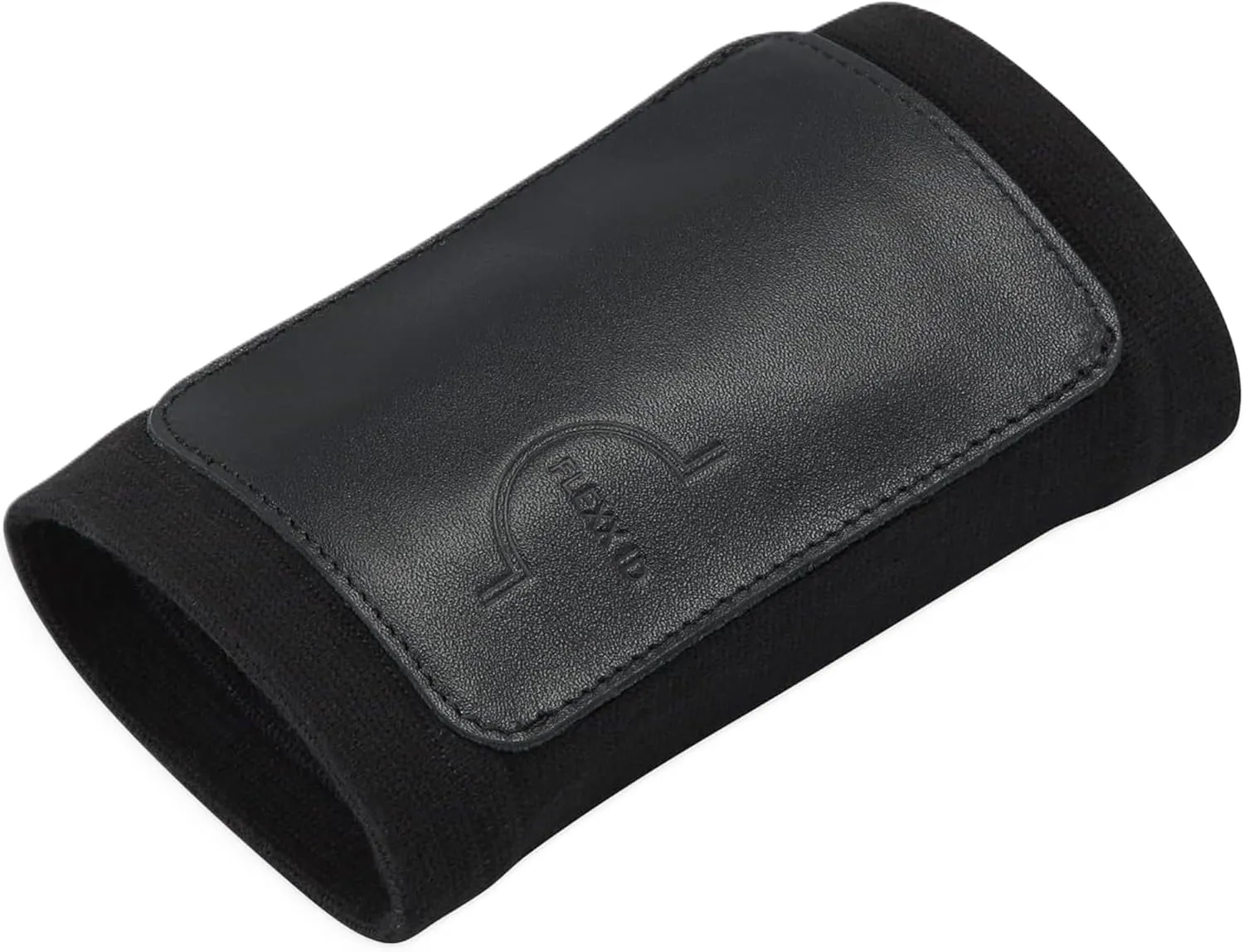VOYAGER RFID-Blocking Armband Wallet - 4 cards slot - Water-Resistant Wrist Wallet with Zipper Pocket - Secure, Stylish, and Compact - Ideal for Travel and More - Smooth Leather (Black)