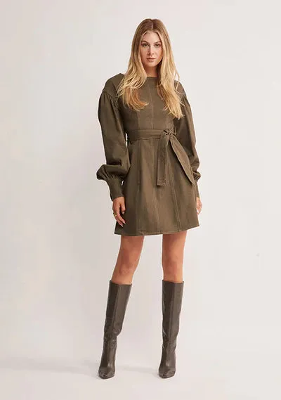 Waterlily Denim Mini Dress