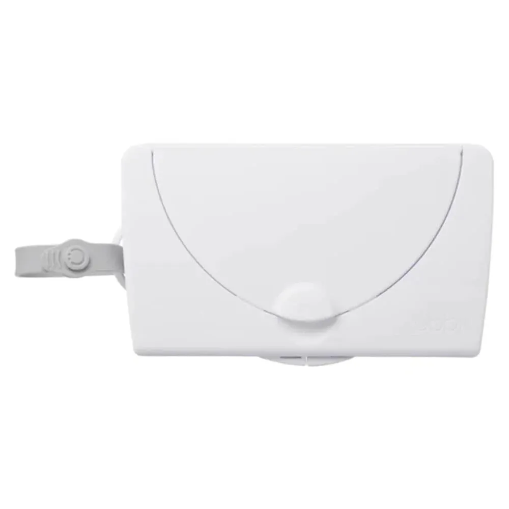 White On-The-Go Baby Wipes Dispenser