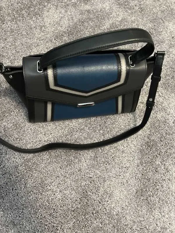 Whitney Large Tri-Color Leather Satchel