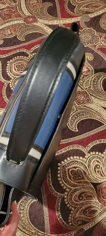 Whitney Large Tri-Color Leather Satchel