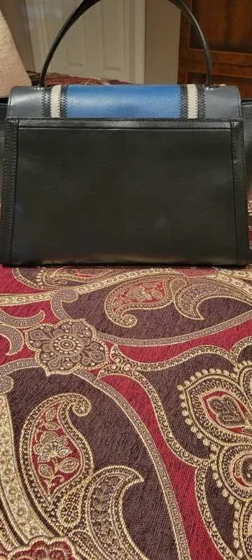 Whitney Large Tri-Color Leather Satchel