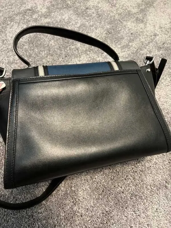Whitney Large Tri-Color Leather Satchel