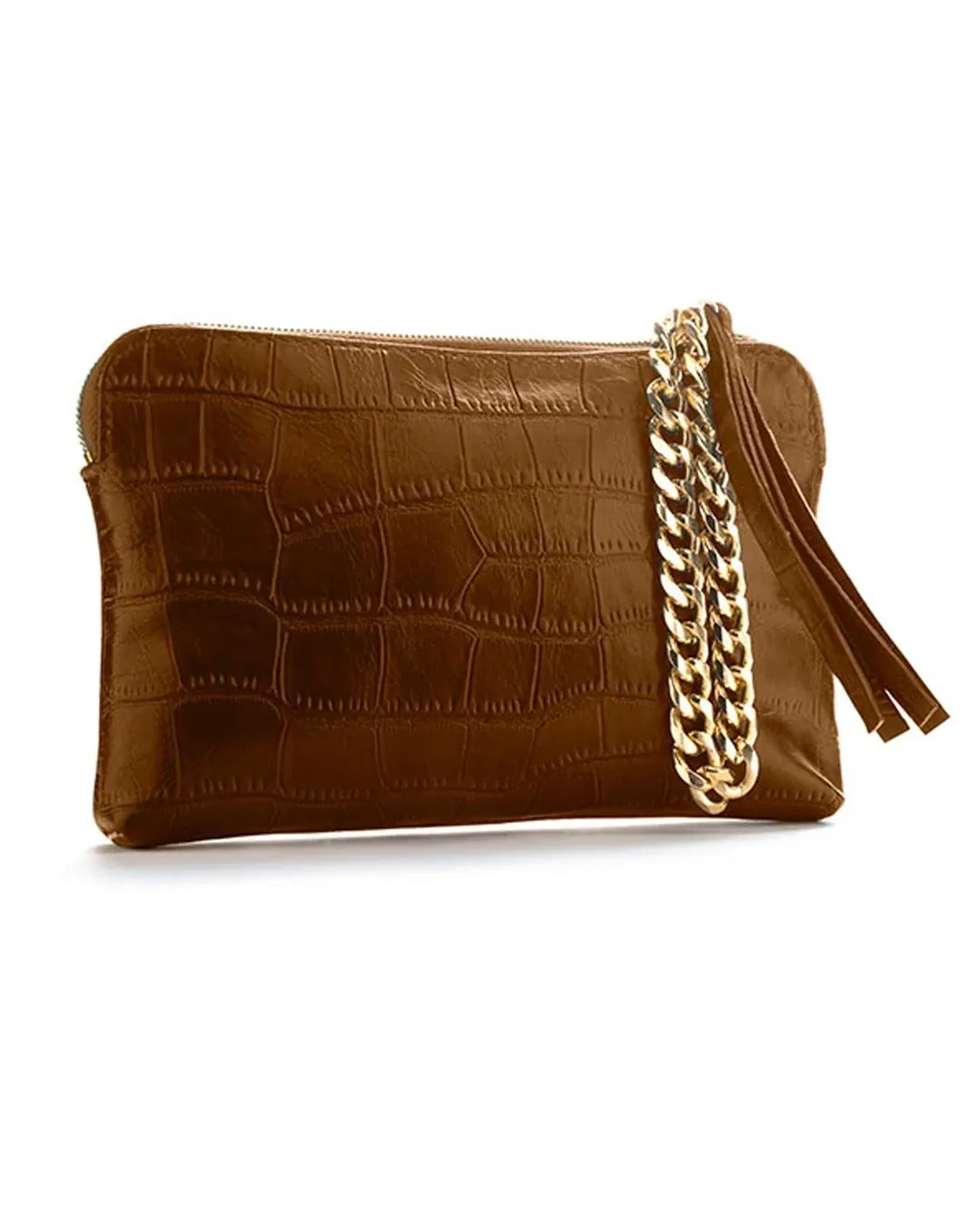 ZIP POUCH | WRISTLET | CARAMEL