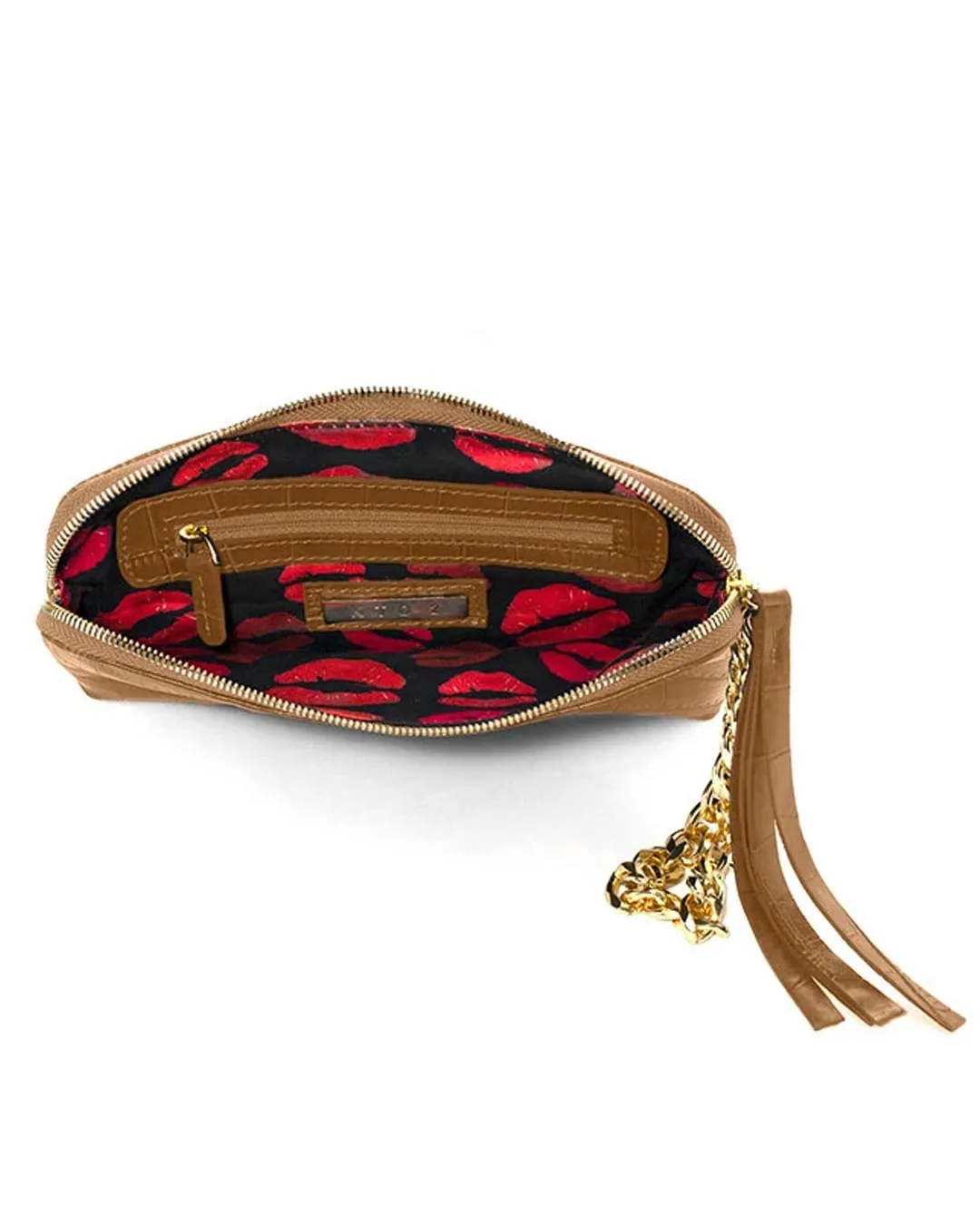 ZIP POUCH | WRISTLET | CARAMEL